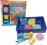 Masy plastyczne - Zestaw piasek kinetyczny Zamek + foremki Creative - miniaturka - grafika 1