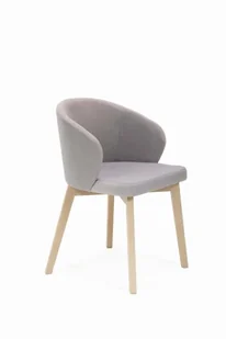 Flavio 5 krzesło tapicerowane szare nogi dąb sonoma - Krzesła - miniaturka - grafika 1