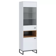 Witryny - Witryna 60 OL-13 Olier GIB Meble Biały / Dąb Artisan - miniaturka - grafika 1