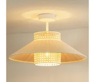 Lampy sufitowe - Duolla - Żyrandol natynkowy RIO RATTAN 1xE27/15W/230V śr. 45 cm beżowy/rattan - miniaturka - grafika 1