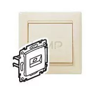 Gniazdka elektryczne - Legrand GNIAZDO 2XRJ45 KAT.6 FTP KREMOWE VALENA - 774133 - miniaturka - grafika 1