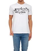 Koszulki męskie - Armani Exchange Męski t-shirt, biały, ekstra duży, biały, XXL - miniaturka - grafika 1