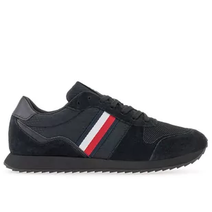 Buty Tommy Hilfiger Runner Evo Mix FM0FM04699-BDS - czarne - Buty sportowe męskie - miniaturka - grafika 3