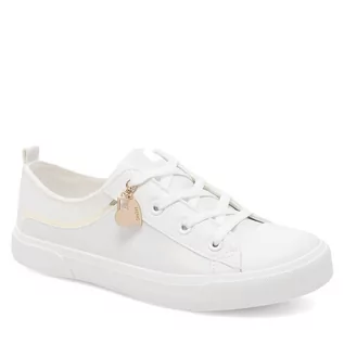 Buty dla dziewczynek - Sneakersy DeeZee CSS20377-28 White - grafika 1