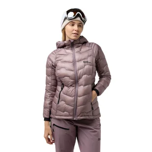 Damska kurtka puchowa Jack Wolfskin ALPSPITZE DOWN HOODY W wild blossom - S - Kurtki damskie - miniaturka - grafika 1
