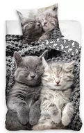 Pościel dla dzieci - Pościel Młodzieżowa  160x200 bawełniana koty - miniaturka - grafika 1