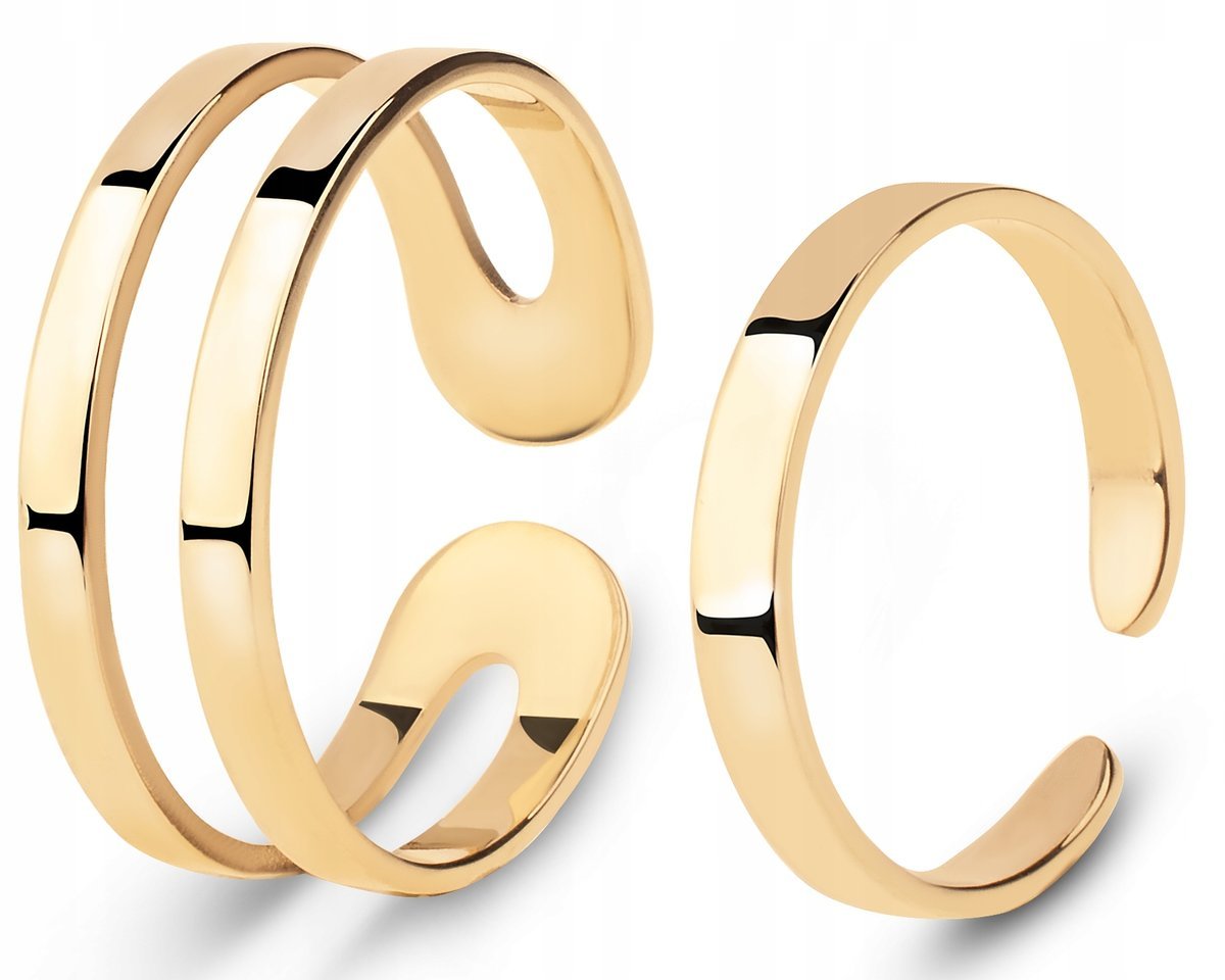 ZŁOTY PIERŚCIONEK MEZZO APERTO II 2W1 333