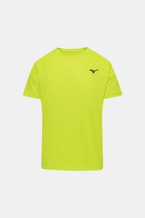 Koszulki męskie - MIZUNO T-shirt - Żółty neonowy - Mężczyzna - L (L) - grafika 1