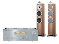 Zestawy stereo - Yamaha A-S1200 (srebrny) + 804 D4 (orzech) - miniaturka - grafika 1