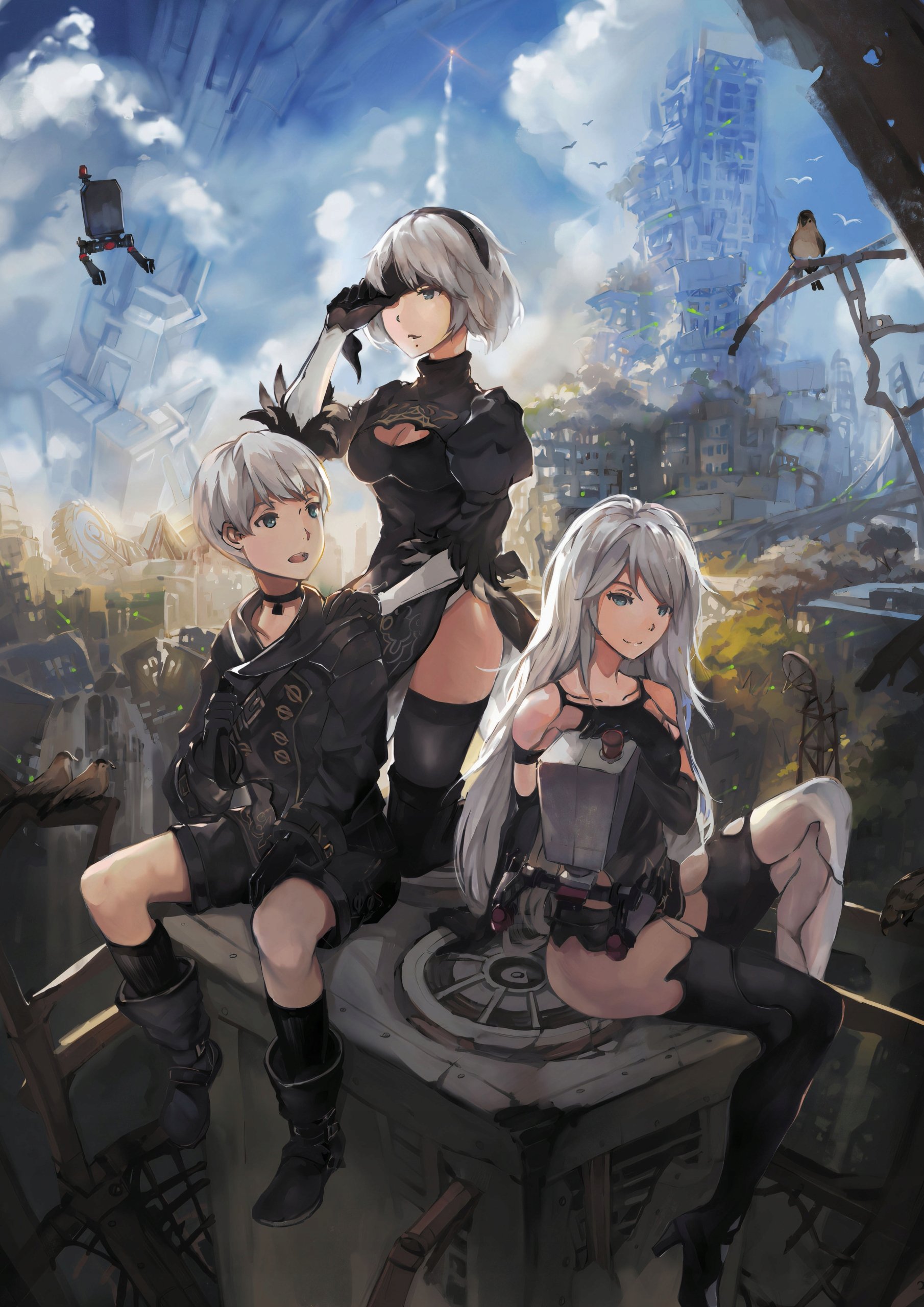 Plakat A2 Nier: Automata Anime Gra 2B