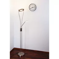Lampy stojące - Trio Leuchten Nowoczesna podłużna ściemnialna lampa podłogowa nikiel mat wbudowany LED - Rennes - miniaturka - grafika 1