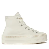 Trampki damskie - Trampki Converse Chuck Taylor All Star Modern Lift Platform Canvas A06140C Beżowy - miniaturka - grafika 1