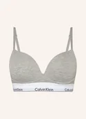 Biustonosze - Calvin Klein Biustonosz Push-Up Modern Cotton grau - miniaturka - grafika 1