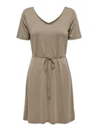 Sukienki - ONLY Sukienka "Hannah" w kolorze szarobrązowym - miniaturka - grafika 1