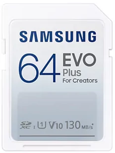 Samsung EVO Plus 2021 SDXC 64GB UHS-I/U1 V10 MB-SC64K/EU MB-SC64K/EU - Karty pamięci - miniaturka - grafika 1