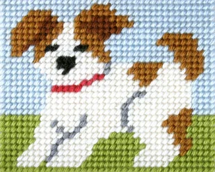 Zestaw do haftu Moje pierwsze wyszywanie Piesek - zabawka - Zabawki kreatywne - miniaturka - grafika 1