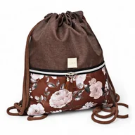 Plecaki worki - Worko plecak plecako worek workoplecak wodoodporny róże - miniaturka - grafika 1