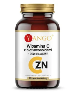 YANGO Yango Witamina C z bioflawonoidami i cynk 90 k - Witaminy i minerały - miniaturka - grafika 1