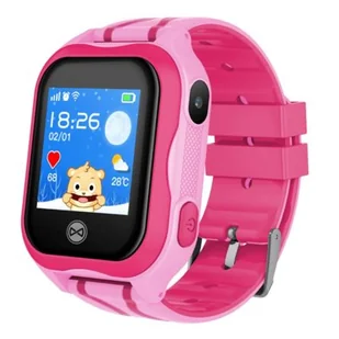 Forever See Me KW-300 różowy - Smartwatch - miniaturka - grafika 1