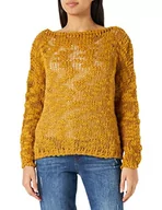 Swetry damskie - Sisley Damski sweter Boat-Neck L/S 1147L101V Sweater, Pale Yellow 6P6, M - miniaturka - grafika 1