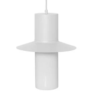 Metalowa lampa wisząca Caponio CPA111P0 kapelusz biały - Lampy sufitowe - miniaturka - grafika 1