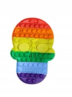Zabawki sensoryczne - TM-Toys Bubble Pop XL Pop it Czaszka - miniaturka - grafika 1