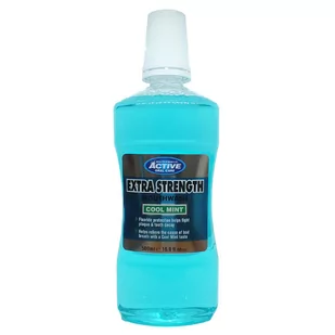 Active Beauty Formulas Beauty Formulas Oral Care Extra Strength Mouthwash extra mocny płyn do płukania jamy ustnej z fluorem Cool Mint 500ml - Płyny do płukania jamy ustnej - miniaturka - grafika 1