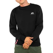 Bluzy męskie - Bluza Alpha Industries Basic Sweater Small Logo 18830703 - czarna - miniaturka - grafika 1