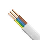 Przewody elektryczne - Przewó EL-Instal HP+ 750 3x1,5 żo 450/750V B2ca bezhalogenowy, płaski biały, ELTRIM - miniaturka - grafika 1