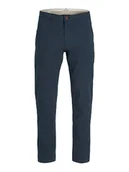 Spodnie męskie - Jack & Jones Spodnie chino w kolorze granatowym - miniaturka - grafika 1