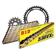 Części motocyklowe - Zestaw łańcuchów DID stal 530VX3 / 106 bez końca do Triumph Speed Triple i 955/1050 ccm rok prod. 2001-2011 - miniaturka - grafika 1