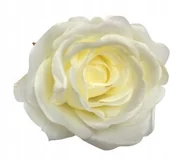 Sztuczne kwiaty - SZTUCZNE KWIATY róża biała na stroik kompozycję bukiet święto pomnik duża - miniaturka - grafika 1