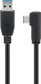 Kable USB - Kabel USB MicroConnect USB-A - USB-C 1 m Czarny (USB3.1CA1A) - miniaturka - grafika 1