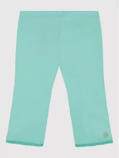 Benetton United Colors Of Legginsy 3MT1I0820 Zielony Slim Fit - Spodnie i spodenki dla dziewczynek - miniaturka - grafika 1
