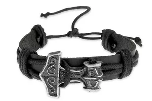 Bransoletka Młot Thora Amulet Ochronny - Bransoletki - miniaturka - grafika 1