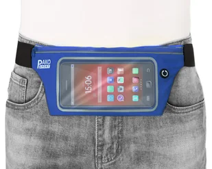 Sportowa Saszetka Nerka Na Telefon Do Biegania Niebieska M.22 Pako Jeans - Nerki Sportowa Saszetka Nerka Na Telefon Do Biegania Niebieska M.22 Pako Jeans - Nerki - miniaturka - grafika 1