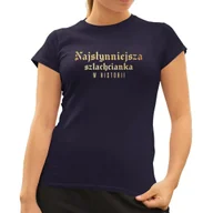 Koszulki i topy damskie - Najsłynniejsza szlachcianka w historii - damska koszulka dla fanów serialu 1670 Granatowa - miniaturka - grafika 1