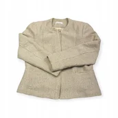 Marynarki i żakiety damskie - Elegancka marynarka żakiet damski beżowy CALVIN KLEIN M - Calvin Klein - miniaturka - grafika 1