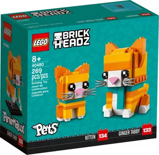 LEGO BrickHeadz Pręgowany Rudy Kot 40480 - Klocki - miniaturka - grafika 1