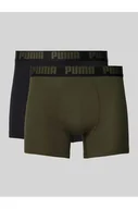 Majtki damskie - Obcisłe bokserki z detalem z logo w zestawie 2 szt. - Puma - miniaturka - grafika 1