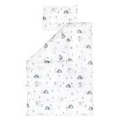 Pościel dla dzieci - Julius Zöllner Pościel dziecięca 100% bawełna, standard 100 by OEKO-TEX, made in Germany, rozm. 100 x 135 + 40 x 60 cm, Mountain Bear - miniaturka - grafika 1