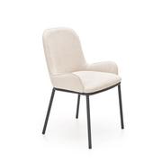 Krzesła - Krzesło Metalowe K-481 Czarny / Beż Halmar - miniaturka - grafika 1