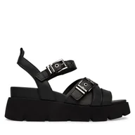 Sandały damskie - Sandały Tamaris 1-28510-46 Czarny - miniaturka - grafika 1