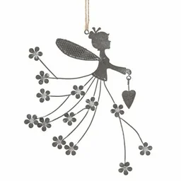 Zawieszka Ozdobna Metalowa Wróżka Clayre & Eef - Dekoracje domu - miniaturka - grafika 1