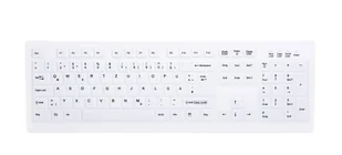 CHERRY AK-C8100F-FUS-W/GE klawiatura Medyczna RF Wireless QWERTZ Niemiecki Biały AK-C8100F-FUS-W/GE - Klawiatury - miniaturka - grafika 1