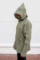 Bluzy męskie - Tunika męska lniana , kangur męski lniany - miniaturka - grafika 1