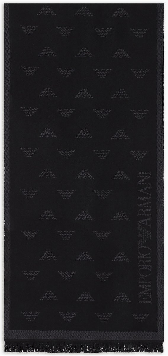 EMPORIO ARMANI ORYGINALNY SZALIK MĘSKI 100% WEŁNA