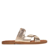 Klapki i japonki damskie - Klapki Marco Tozzi 2-27109-44 Złoty - miniaturka - grafika 1