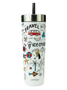 Kubek termiczny ze słomką Contigo Luxe Tumbler 720ml - Summer - Salt - Kubki termiczne - miniaturka - grafika 1