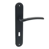 Klamki - Domino Klamka Presto na klucz czarna - miniaturka - grafika 1